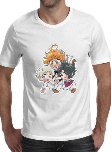 Tshirt The Promised Neverland - Emma, Ray, Norman Chibi homme