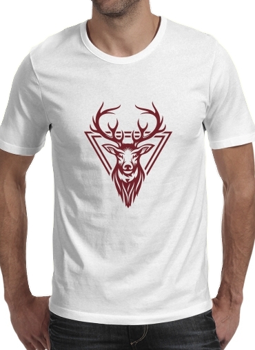 Tshirt Vintage deer hunter logo homme