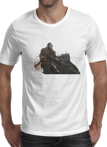 Tshirt Warzone Ghost Art homme
