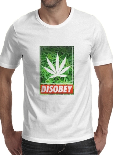Tshirt Weed Cannabis Disobey homme