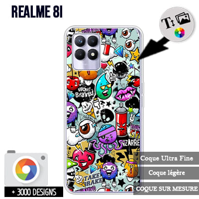 Cover Realme 8i rigida  personalizzata