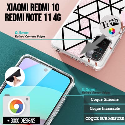 Coque Xiaomi Redmi 10 / Redmi Note 11S 4G / Redmi Note 11 4G Personnalisée souple