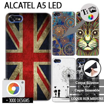 Coque Alcatel A5 LED 5085D Personnalisée souple
