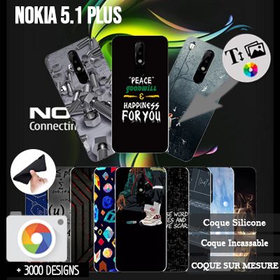 custodia silicone Nokia 5.1 Plus