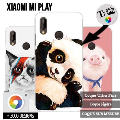 Cover Xiaomi Mi Play rigida  personalizzata