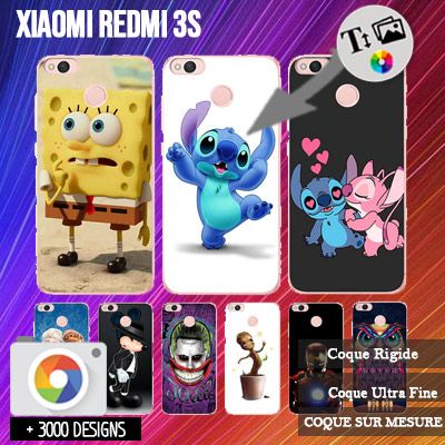 Cover Xiaomi Redmi 3S rigida  personalizzata