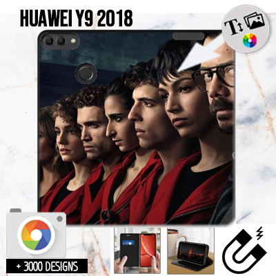 Cover Personalizzata a Libro Huawei Y9 2018