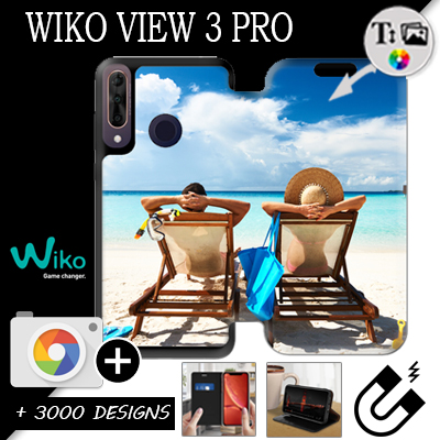 Cover Personalizzata a Libro Wiko View 3 Pro