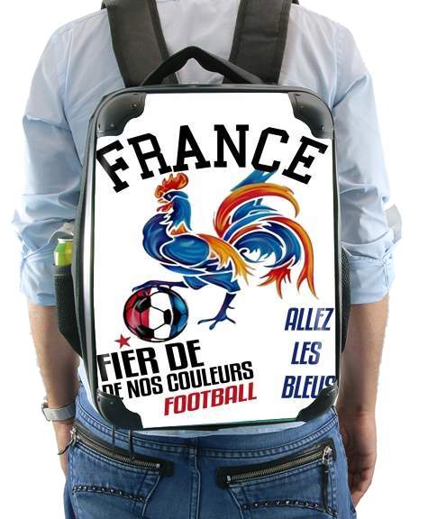 Zaino France Football Coq Sportif Fier de nos couleurs Allez les bleus 