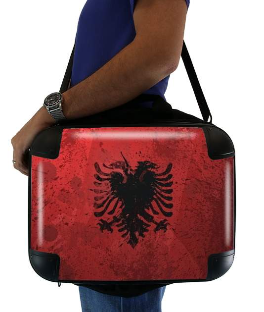 sacoche ordinateur Albanie Painting Flag