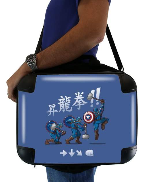 sacoche ordinateur Captain America - Thor Hammer