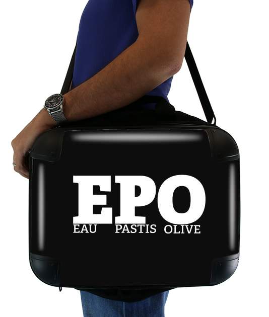 sacoche ordinateur EPO Eau Pastis Olive