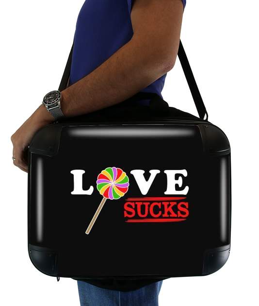 sacoche ordinateur Love Sucks