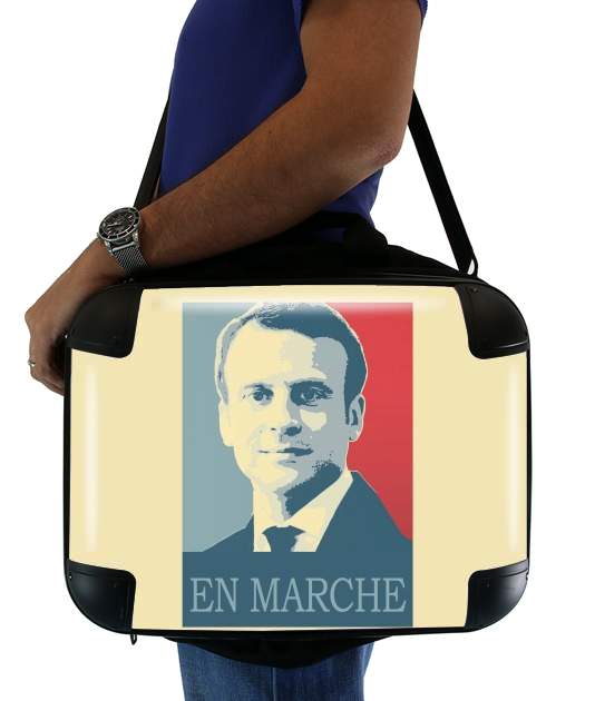 sacoche ordinateur Macron Propaganda En marche la France
