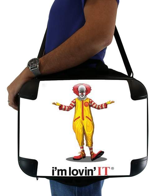 sacoche ordinateur Mcdonalds Im lovin it - Clown Horror