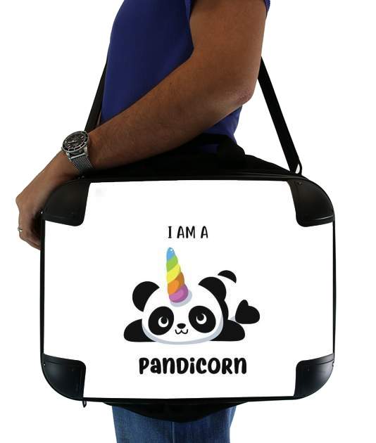 sacoche ordinateur Panda x Licorne Means Pandicorn