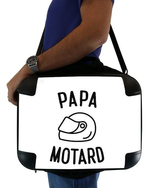 sacoche ordinateur Papa Motard Moto Passion