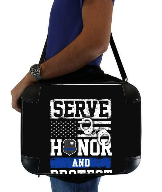 sacoche ordinateur Police Serve Honor Protect