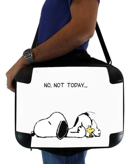 sacoche ordinateur Snoopy No Not Today