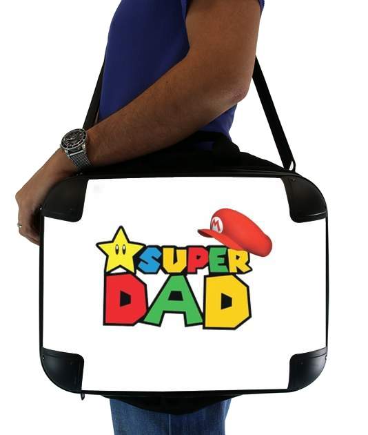 sacoche ordinateur Super Dad Mario humour