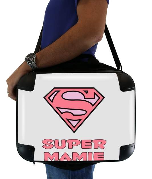 sacoche ordinateur Super Mamie