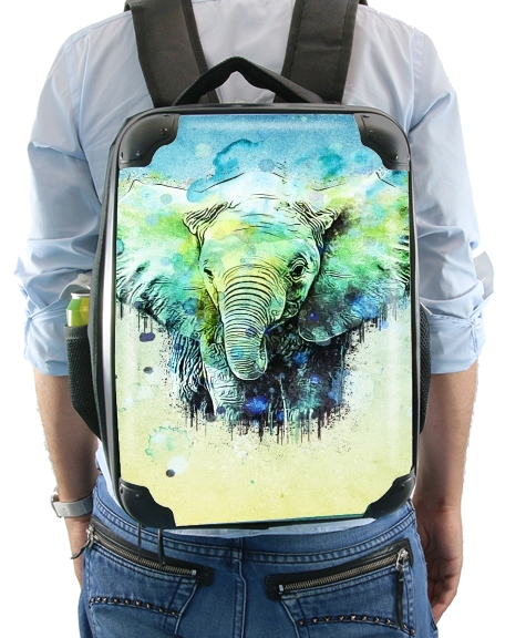 Zaino watercolor elephant 