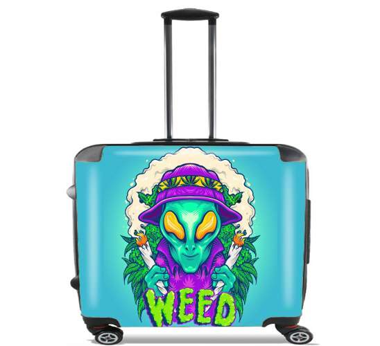 Wheeled Alien smoking cannabis cbd 