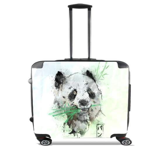 Wheeled Panda Watercolor 