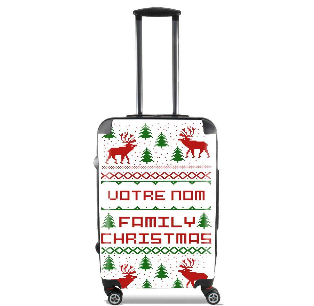 valise Esprit de Noel avec nom personnalisable