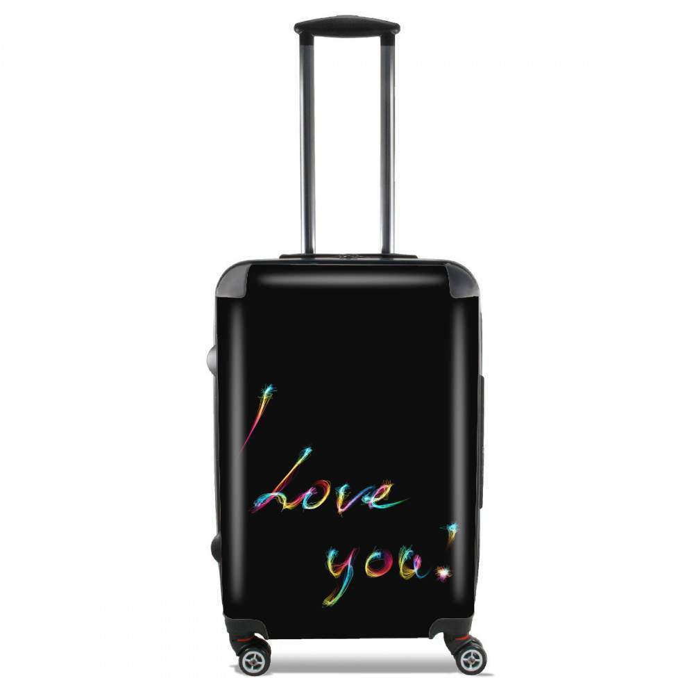 valise I love you - Rainbow Text