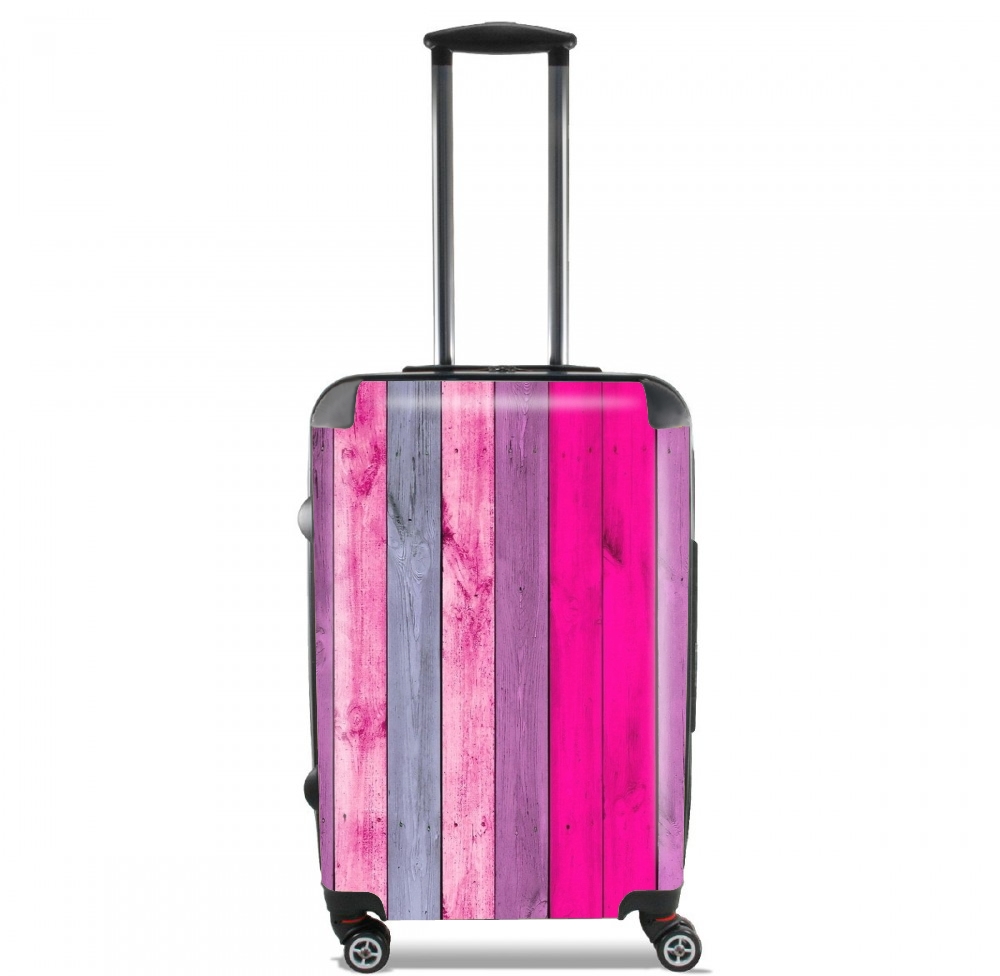 Valigia rosa di legno 